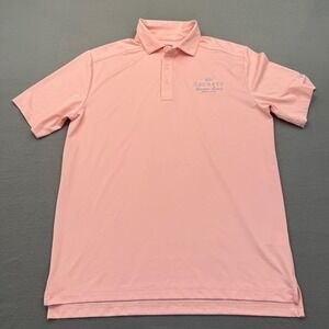 Callaway Polo Shirt Men Medium Pink Secrets Maroma Beach Golf Short Sleeve